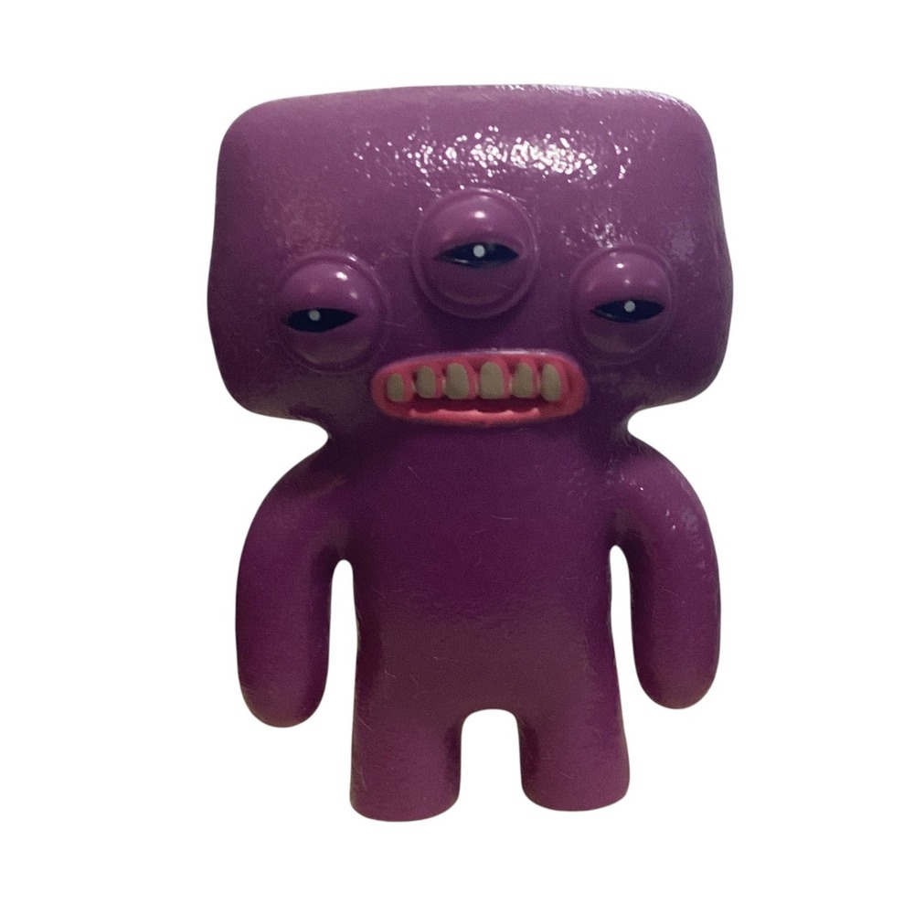 Fuggler Purple 3-Eyed Monster 2.5 Inch Vinyl Figure Funny Ugly Monster Toy